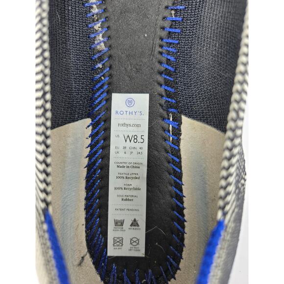 Rothy's The Flat Round Toe Fabric Ballet Slip On Shoe Lightweight Women's 8.5 - Picture 7 of 8